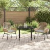 Ensemble de salle à manger pour jardin 3 pcs Marron polyrotin 563270563270