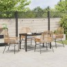 Ensemble de salle à manger pour jardin 5 pcs Marron polyrotin 563271563271