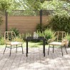 Ensemble de salle à manger pour jardin 3 pcs Marron polyrotin 563303563303