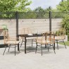 Ensemble de salle à manger pour jardin 5 pcs Marron polyrotin 563304563304