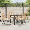 Ensemble de salle à manger pour jardin 5 pcs Marron polyrotin 563308563308