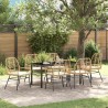 Ensemble de salle à manger pour jardin 7 pcs Marron polyrotin 563311563311