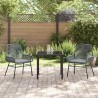 Ensemble de salle à manger pour jardin 3 pcs Gris polyrotin 563312563312