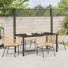 Ensemble de salle à manger pour jardin 5 pcs Marron polyrotin 563397563397