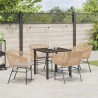 Ensemble de salle à manger pour jardin 5 pcs Marron 563410563410