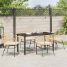 Ensemble de salle à manger pour jardin 5 pcs Marron polyrotin 563428563428