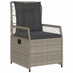 Ensemble de salle à manger pour jardin 3 pcs Gris clair 563478563478