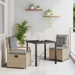 Ensemble de salle à manger pour jardin 3 pcs 563480563480