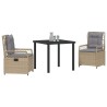 Ensemble de salle à manger pour jardin 3 pcs 563480563480