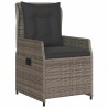 Ensemble de salle à manger pour jardin 3 pcs Gris polyrotin 563481563481