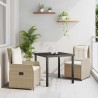 Ensemble de salle à manger pour jardin 3 pcs polyrotin 563483563483