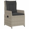 Ensemble de salle à manger pour jardin 3 pcs Gris clair 563485563485
