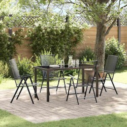 Ensemble de salle à manger pour jardin 5 pcs Anthracite 563491563491