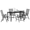 Ensemble de salle à manger pour jardin 5 pcs Anthracite 563491563491