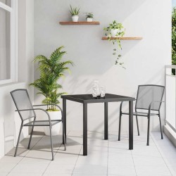 Ensemble de salle à manger pour jardin 3 pcs Anthracite 563498563498