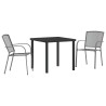Ensemble de salle à manger pour jardin 3 pcs Anthracite 563498563498