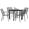 Ensemble de salle à manger pour jardin 5 pcs Anthracite 563499563499