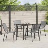 Ensemble de salle à manger pour jardin 5 pcs Anthracite 563499563499