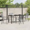 Ensemble de salle à manger pour jardin 5 pcs Anthracite 563500563500