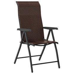 Ensemble de salle à manger pour jardin 5 pcs Marron 563504563504