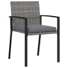 Ensemble de salle à manger pour jardin 5 pcs Gris 563505563505