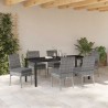 Ensemble de salle à manger pour jardin 7 pcs Gris 563510563510