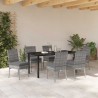 Ensemble de salle à manger pour jardin 7 pcs Gris 563515563515