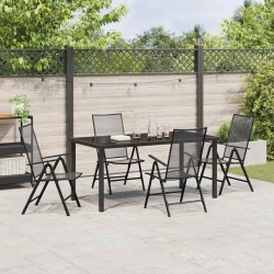 Ensemble de salle à manger pour jardin 5 pcs Anthracite 563517563517