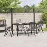 Ensemble de salle à manger pour jardin 5 pcs Anthracite 563517563517