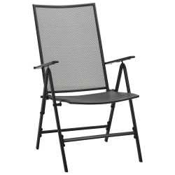 Ensemble de salle à manger pour jardin 5 pcs Anthracite 563517563517