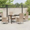 Ensemble de salle à manger pour jardin 5 pcs Beige polyrotin 563521563521