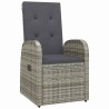 Ensemble de salle à manger pour jardin 3 pcs Gris polyrotin 563525563525