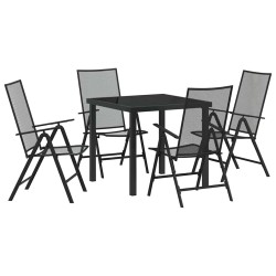 Ensemble de salle à manger pour jardin 5 pcs Anthracite 563532563532