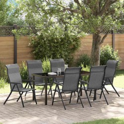 Ensemble de salle à manger pour jardin 7 pcs Gris 563534563534