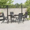 Ensemble de salle à manger pour jardin 5 pcs Gris 563535563535