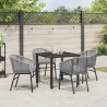 Ensemble de salle à manger pour jardin 5 pcs Anthracite 563539563539