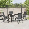 Ensemble de salle à manger pour jardin 5 pcs Gris 563541563541