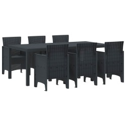 Ensemble de salle à manger pour jardin 7 pcs Anthracite 563559563559