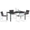 Ensemble de salle à manger pour jardin 5 pcs Blanc 563561563561