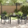 Ensemble de salle à manger pour jardin 3 pcs Noir 563575563575