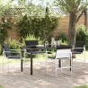 Ensemble de salle à manger pour jardin 5 pcs Blanc 563576563576