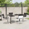 Ensemble de salle à manger pour jardin 5 pcs Blanc 563576563576