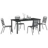 Ensemble de salle à manger pour jardin 5 pcs Anthracite 563582563582