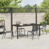 Ensemble de salle à manger pour jardin 5 pcs Anthracite 563582563582