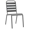 Ensemble de salle à manger pour jardin 5 pcs Anthracite 563582563582