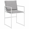 Ensemble de salle à manger pour jardin 5 pcs Blanc 563587563587