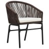 Ensemble de salle à manger pour jardin 3 pcs Marron 563588563588