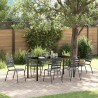 Ensemble de salle à manger pour jardin 7 pcs Anthracite 563591563591