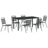 Ensemble de salle à manger pour jardin 7 pcs Anthracite 563591563591