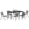 Ensemble de salle à manger pour jardin 7 pcs Anthracite 563591563591